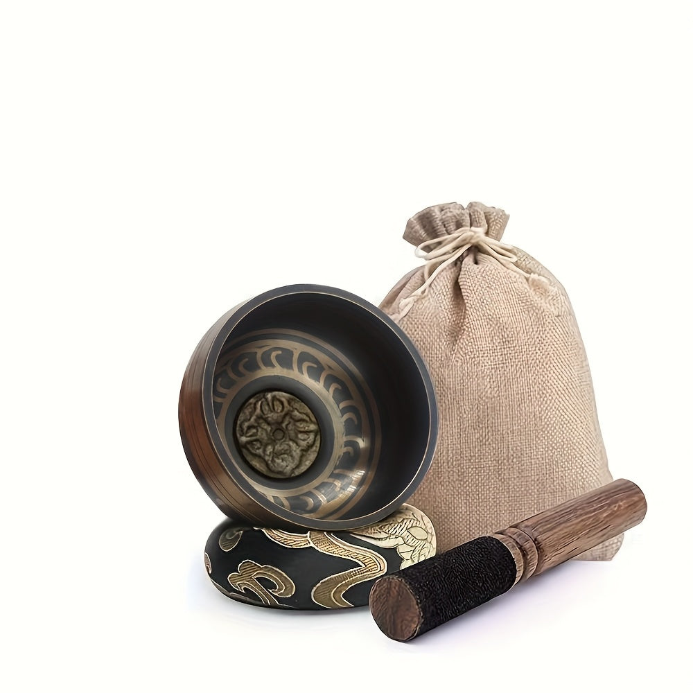 Meditation Sound Bowl - hand Hammered in Nepal for Yoga